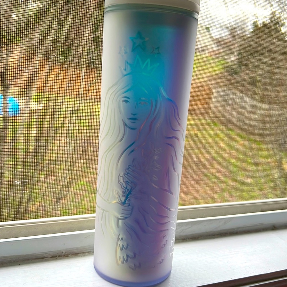Starbucks 50th anniversary addition plastic mermaid Tumbler with lid